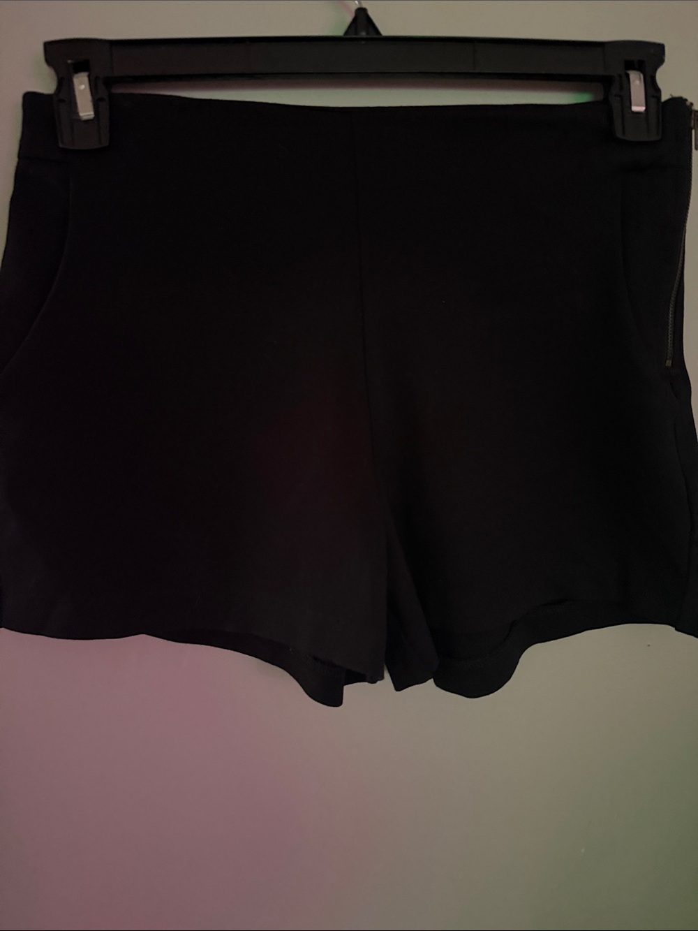 Monteau  of Los Angeles ,Black Women's Stretch Shorts